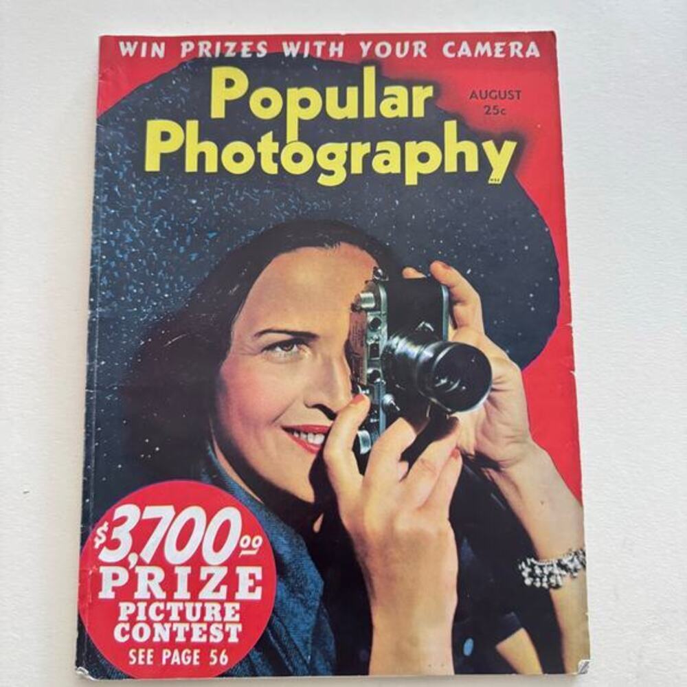 August 1939 Popular Photography (Ziff-Davis Publishing Co) NY World’s Fair Night